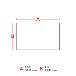 Brady M6-31-351 Destructible Tamper Evident Matte Vinyl Labels for M6 M7 Printers - 1" x 1.5" (1)