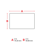 Brady THT-19-488-1 Solvent and Chemical Resistant Polyester Labels for 3" Core Printers - 2" x 3" (4)