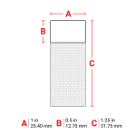 Brady M7-103-427 Self-Laminating Vinyl Wrap Around Wire and Cable Labels for M7 Printers - 1.25" x 1" (4)