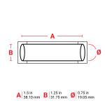 Brady HX-750-150-YL 3" Core PermaSleeve Heatex Polyolefin 2 to 4/0 Gauge Wire Marking Sleeves, Yellow (4)