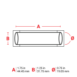 Brady M6-750-175-342-WT PermaSleeve Heat Shrink Wire and Cable Labels for M6 M7 Printers - 0.75" Dia x 1.75", White (4)