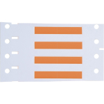 Brady PS-187-150-OR-S PermaSleeve Heat Shrink Wire and Cable Labels, 3/16" Dia, for 3" Core Printers - 1.5", Orange, Single-Sided (3)