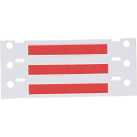 Brady PS-187-2-RD-S-2 PermaSleeve Heat Shrink Wire and Cable Labels, 3/16" Dia, for 3" Core Printers - 1", Red, Single-Sided (3)