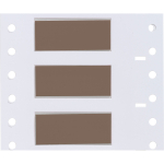 Brady PS-500-150-BR-S PermaSleeve Heat Shrink Wire and Cable Labels, 1/2" Dia, for 3" Core Printers - 1.5", Brown, Single-Sided (3)