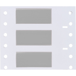 Brady PS-500-150-GY-S PermaSleeve Heat Shrink Wire and Cable Labels, 1/2" Dia, for 3" Core Printers - 1.5", Gray, Single-Sided (3)