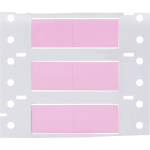 Brady 3PS-375-2-PK-2 PermaSleeve Heat Shrink Wire and Cable Labels, 3/8" Dia, for 3" Core Printers - 1", Pink, Double-Sided (3)