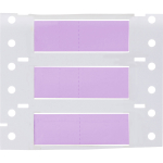 Brady PS-375-2-VT-S-2 PermaSleeve Heat Shrink Wire and Cable Labels, 3/8" Dia, for 3" Core Printers - 1", Violet, Single-Sided (3)