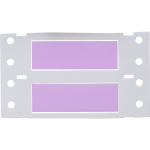 Brady 3PS-375-2-VT-S PermaSleeve Heat Shrink Wire and Cable Labels, 3/8" Dia, for 3" Core Printers - 2", Violet, Double-Sided (3)