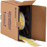 Brady HX-750-150-YL 3" Core PermaSleeve Heatex Polyolefin 2 to 4/0 Gauge Wire Marking Sleeves, Yellow (0)