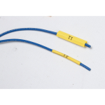 Brady M21-125-C-342-YL PermaSleeve Heat Shrink Wire and Cable Labels with Ribbon for M210, M211, BMP21-PLUS Printers - 1/8" Dia, Black on Yellow (1)