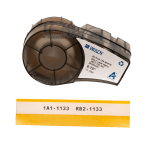 Brady M21-750-427 Self-Laminating Vinyl Wrap Around Labels with Ribbon for M210, M211, BMP21-PLUS Printers - 0.75" (0)