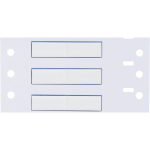 Brady PS-187-150-WT-2 PermaSleeve Heat Shrink Wire and Cable Labels, 3/16" Dia, for 3" Core Printers - 0.75", White, Single-Sided (3)