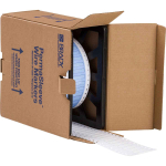 Brady PS-187-150-WT-2 PermaSleeve Heat Shrink Wire and Cable Labels, 3/16" Dia, for 3" Core Printers - 0.75", White, Single-Sided (0)