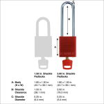 Brady ALU-GRN-76ST-KA3PK SafeKey Aluminum Lockout Padlocks, Green (2)