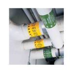 Brady 13550 All Weather Permanent Adhesive Vinyl Label Tape for BBP85 Printer - 6", Yellow (2)