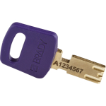 Brady ALU-PRP-38ST-KA3PK SafeKey Aluminum Lockout Padlocks, Purple (1)