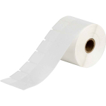 Brady THT-131-427-1.5-SC Self-Laminating Vinyl Wrap Around Labels for 1" Small Core Printers - 2.625" x 1", White, Clear (0)