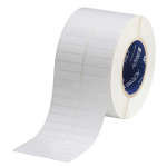 Brady THT-147-422-10 3" Core High Adhesion Glossy Polyester with Acrylic Adhesive Labels, 0.375 in H x 1.5 in W, 2 per Row (0)