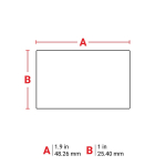 Brady THT-156-490-3 FreezerBondz Cryogenic Matte Polyester Laboratory Labels for 3" Core Printers - 1" x 1.9" (2)