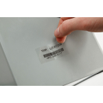 Brady THT-39-430-10 Harsh Environment Multi-Purpose Clear Polyester Labels for 3" Core Printers - 0.5" x 1", Label/Tape Size - 0.5 in H x 1 in W (1)