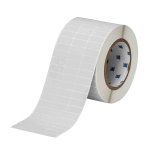 Brady THT-3-428-10 3" Core Metallized Matte Polyester Rating Plate and PCB Labels, 0.375 in H x 1 in W, 10000 per Roll (0)