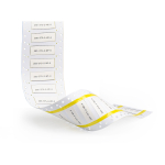 Brady 3PS-187-2-WT-SC PermaSleeve Heat Shrink Wire and Cable Labels, 3/16" Dia, for 1" Small Core Printers - 2", White (2)