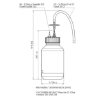 BrandTech 20635809 Collection Bottle 2L Glass Coated Sterile Filter&Inlet Tube (1)