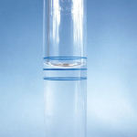 BrandTech 38206 3-mark Volumetric Flask, Class A Biological and Biomedical Research, 25mL Normalisiert 10/19 (1)