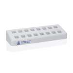 BrandTech 759500 Cuvette Rack (PP) with 16 Numbered Positions (0)