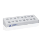 BrandTech 759500 Cuvette Rack (PP) with 16 Numbered Positions (1)