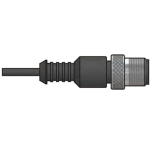 Canfield Connector 5FFAC-6U0-A10-0A 5FFAC Series Molded Fieldbus Connector ISO, 2 Meter, 6-24VDC (Diode Only), PVC, M12, 3 Pin, Male Straight, Bulk (2)
