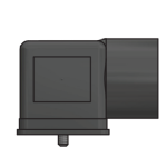 Canfield Connector G51031100000 5000 Series Solenoid Valve Connector, Ground Down, 6 - 48 V AC, Nitrile, ISO 1/2", Translucent, Individual Bagged, 2+G (1)