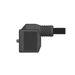 Canfield Connector 5FFAC-6U0-A10-0A 5FFAC Series Molded Fieldbus Connector ISO, 2 Meter, 6-24VDC (Diode Only), PVC, M12, 3 Pin, Male Straight, Bulk (1)