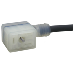Canfield Connector 5J580-201-US0A 5J Series Suppressed Valve Connector MINI, 8 ft, 2+Ground Down, 6-24V AC/DC 50/60 Hz, Lighted, PVC, Translucent (0)