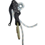 French Creek Production 199D Controlled Descent Device with 7/16″ Piece of Kernmantle Rope High Strength Aluminum and Zinc Plated Alloy Steel (1)