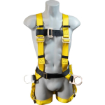 French Creek Production 550B Full Body Harness - Tongue Buckle/Grommet Legs Sewn on 1-3/4" Wide Belt Single Back Dorsal D-Ring Hip D-Rings (0)