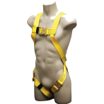 French Creek Production 671 Full Body Harness - Bayonet Buckle Legs Sub-Pelvic Strap Single Back Dorsal D-Ring 3 Point Adjustability (0)