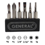 General Tools 500 Cordless Power Screwdriver, 6 Bits, Quick Change Chuck, Handles Difficult, Repetitive Screw-Fastening Jobs (1)