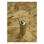 General Tools 790-8 8 Oz. Hexagon Steel Plumb Bob (3)