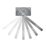 General Tools 17 ANGLE-IZER Square Head Stainless Steel Angle Protractor, 0 to 180 Degrees, 6 in Arm (1)
