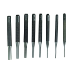 General Tools SPC75 4 In. Drive Pin Punches, Eight-piece Set (0)