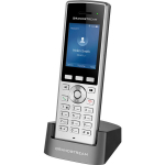Grandstream WP822 Cordless Dual-Band Wi-Fi Phone with 8-Hour Talk Time HD Voice Bluetooth Silver (0)