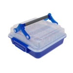 Heathrow Scientific 120926 DuraPorter XL Sample or Specimen Transport Container, Blue (2)