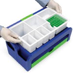 Heathrow Scientific HS2200B Droplet Phlebotomy / Sample Collection Tray Kit B, Blue / Green (2)