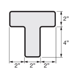 INCOM TM130B Tuff Mark 5S Floor Markers (T Shaped), Blue (1)