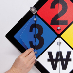INCOM NFPA3000 NFPA 704 Hazard Diamond Flip Sign (Aluminum) (1)