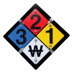 INCOM NFPA3000 NFPA 704 Hazard Diamond Flip Sign (Aluminum) (0)
