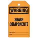 INCOM TG4027RP WARNING Tag: Sharp Components, 3/8" Metal Grommet (0)