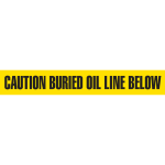 INCOM UT3309 Non-Detectable Underground Tape: BURIED OIL LINE BELOW (3" x 1000') (0)