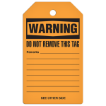 INCOM TG4027RP WARNING Tag: Sharp Components, 3/8" Metal Grommet (1)